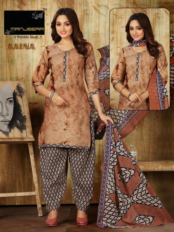 Manjeera Aaina Casual Wear Ready Made Dress Collection
